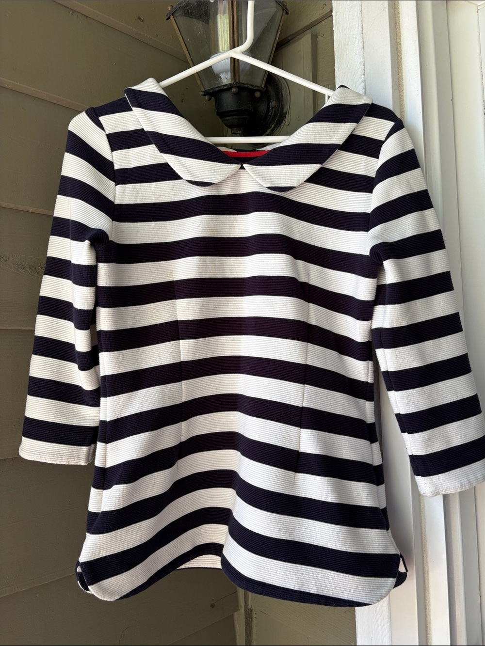 Biden EUC thick Navy and White Striped Top. 50s-style retro! Sz UK 10 US 6 - Picture 3 of 8
